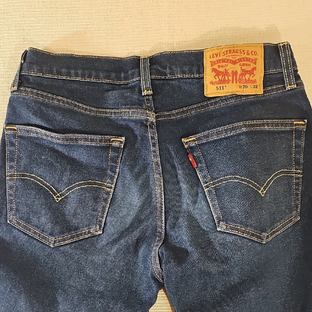 Levi's 511 Classic Blue Jeans 30x32 - Picture 11 of 16